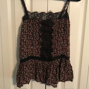 Lacy Floral Tank Top